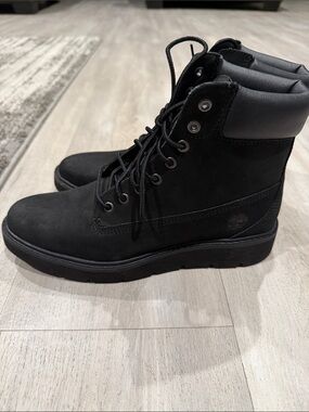 Women's Timberland Black Lace-Up Ankle Boots